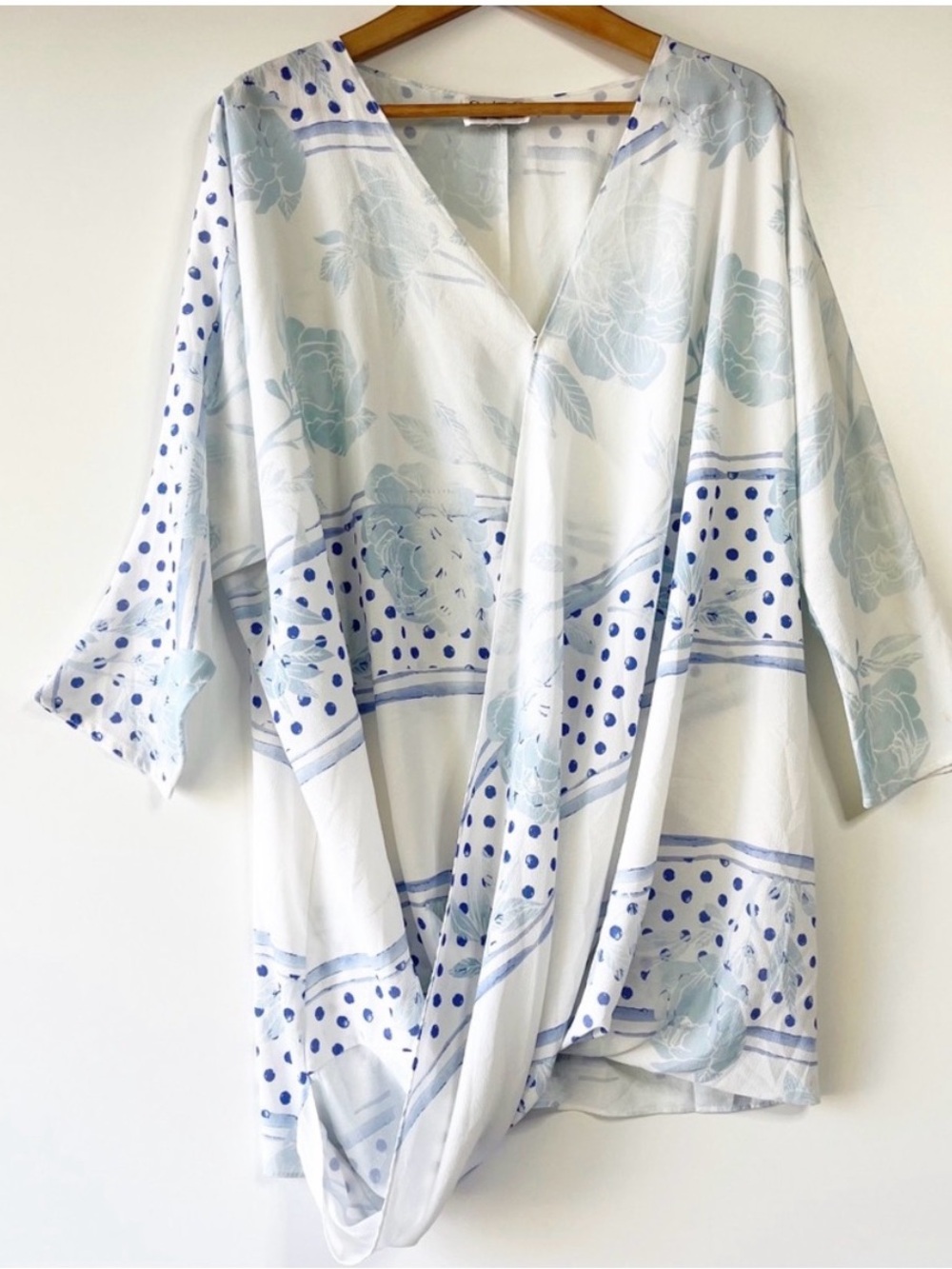 SABO SKIRT Flowy Relaxed Draped Tunic Dress Cover Up M